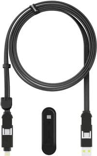 Дата кабель 6in1 inCharge XL 2.0m black Rolling Square (XLM01R)