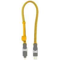 Дата кабель 6in1 inCharge XL 0.3m yellow Rolling Square (XLS03R)