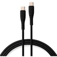 Кабель для передачи данных USB-C - USB-C 2,0 м 240 Вт Chip Silicon Black Vinga (VCDCCC2242SB)