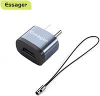 Переходник USB-C M to Micro 5P F Gray Essager (EZJMC-SRC0G)