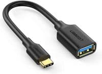 Переходник OTG USB 3.0 AF to USB-C US154 black Ugreen (30701)