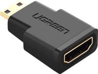 Переходник Mini HDMI M to HDMI F black Ugreen (20101)