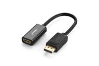 Переходник Display Port M to HDMI F 1080P black Ugreen (40362)