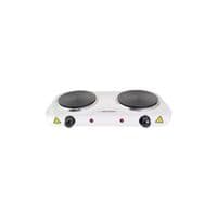 Электроплитка настольная 2000W, White, 2 комфорки, каждая диаметром 15,5 см, обменная гарантия EKH010W