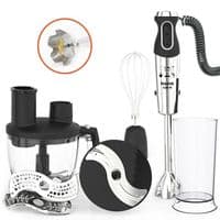 Блендер Magio МG-642, Black/Inox, 1500W, занурювальній, 13 швидкостей (з плавним регулюванням), ергономічна з покриттям Soft Touch