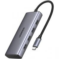 Хаб USB 3.0 Type-C -> 1хUSB-A 3.0/3хUSB-A 2.0/2xHDMI 4K 30Гц  PD  CM498 Ugreen
