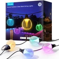 Набор светодиодных ламп Govee H7025 Outdoor Clear Bulb String Lights, 15м, RGBIC/Warm White, WI-FI/Bluetooth, черный
