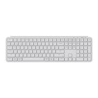 Клавиатура мембрана Keychron B6 Pro, USB/WL/BT, ivory white