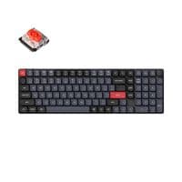 Клавіатура механічна Keychron K17 PRO 100Key, Gateron MX 2.0 Brown, WL/BT/USB-A, QMK, White Led, чорний в центрі