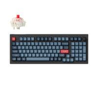 Клавиатура механическая Keychron V5 Max 100Key, Gateron Jupiter Banana, Knob, WL/BT/USB-A, Hot-Swap, QMK, EN/UKR, RGB, черный