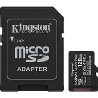 Карта памяти microSDXC 128 ГБ Kingston Canvas Select Plus Gen3 100R A1 C10, розничная продажа