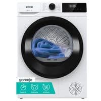 Сушильна машина Gorenje тепловий насос, 7кг, A+, 51см, дисплей, 15 програм, білий