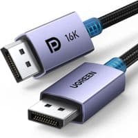 Кабель мультимедійний DisplayPort M to DisplayPort M 2.0m 16K DP118 black Ugreen (15384)