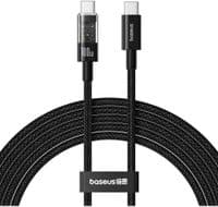 Кабель для передачи данных USB-C - USB-C 2,0 м 100 Вт (20 В/5 А) черный Baseus (P10373000111-01)