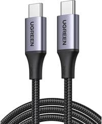 Кабель для передачи данных USB-C — USB-C 2,0 м, 240 Вт, цвет «серый космос» Ugreen (90440)
