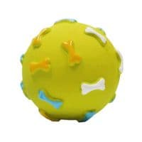 Игрушка для собак MISOKO&CO Мячик с косточками зеленый 7.6 см (BEITJ00006P-Z)