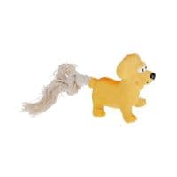 Игрушка для собак MISOKO&CO Собака с веревкой желтая 18 см (BEIRM00155)