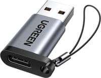 Переходник USB 3.0 AM to USB-C F Gray Ugreen (50533)