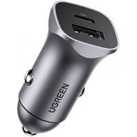 Автозарядка 2xUSB 30W (USB-C + USB-A) CD130 Ugreen