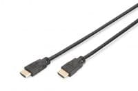 Кабель DIGITUS HDMI (M/M), 4K@60Гц, Ultra HD, Premium, тип A, w/Ethernet, золото, 5м, чорний