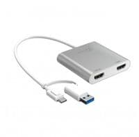 Багатопортовий мультиадаптер J5create JCA365-N USB-C/A на 2xHDMI
