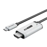 Кабель Cabletime USB Type-C - HDMI (M/M), 4K, Ultra HD, PD100W, для Nintendo Switch 2 м, чорний (CC17L)
