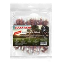 Лакомство для собак Lucky Star Куриное вяленое мясо на большой кальцинированной палочке 200 г (4820144301247)