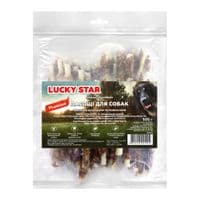 Лакомство для собак Lucky Star Куриное вяленое мясо на кальцинированной палочке в тубе 500 г (4820144302268)