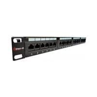 Патч-панель 19" 1U 24хRJ45 cat.5e, IDC/110 type Cor-X (PP-19/1-24-8P8C-C5)