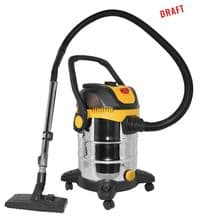 УЦІНКА! Пилосос професійний 2E PowerClean 30S 1200Вт 17кПа контейнер 30л розетка 220В/2000Вт вологе/сухе прибирання функція повітродувки IPX4 6.3кг