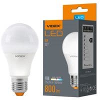 LED лампа VIDEX A60e 8W E27 3000K 220V, VL-A60e-08273