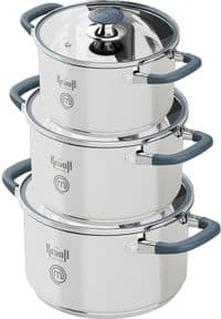 Каструля з кришкою Krauff MasterChef 26-238-087 22 см 4.7 л срібляста