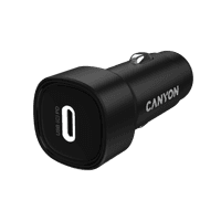 Автомобільний зарядний пристрій CANYON OnDrive 30 PD 30W USB-C Чорний