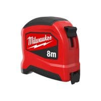 Рулетка Milwaukee SLIMLINE, 8мх25мм с фиксатором сматывания, АБС-пластик