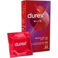 Презервативи Durex Elite латексні з силіконовою змазкою (тонкі) 12 шт. (5010232954229)