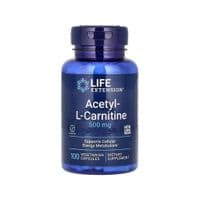 Витаминно-минеральный комплекс Life Extension Ацетил L-карнитин, 500 мг, Acetyl-L-Carnitine, 100 вегетарианских до (LEX-15241)
