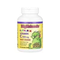 Витаминно-минеральный комплекс Natural Factors Витамин C для детей, 250 мг, вкус апельсина, Chewable Vitamin C, 90 (NFS-01395)
