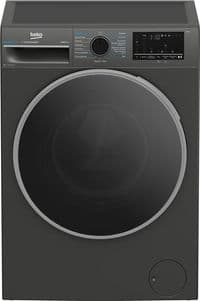 Пральна машина Beko фронтальна, 8кг, 1400, A, 55см, дисплей, пар, інвертор, графіт