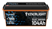 Акумулятор ENERLIGHT LiFePO4 25,6V 104Ah