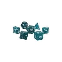 Набор кубиков для настольных игр Games 7 Days Glitter 7 Dice Set - Aqua (g7dglit09)