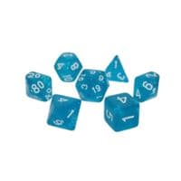 Набор кубиков для настольных игр Games 7 Days Glitter 7 Dice Set - Light Blue (g7dglit06)