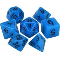 Набор кубиков для настольных игр Games 7 Days Glow in the dark 7 Dice Set - Light blue (g7dglow02)