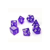 Набор кубиков для настольных игр Games 7 Days Transparent 7 Dice Set - Dark purple (g7dtran08)