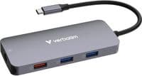 Многопортовый разветвитель Verbatim USB-C Multiport hub 9-port USB C1xHDMI/1 x RJ45/2 x USB-C 3.2 Gen2/1 x USB-A 3.2 Gen2/2
