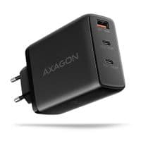 Зарядний пристрій AXAGON ACU-DPQ100, 3x port (USB + dual USB-C), PD3.0/QC4+/PPS/Apple, 100W, чорний