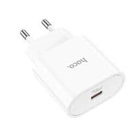 Мережевий зарядний пристрій з кабелем HOCO C94A Metro single port PD20W charger White