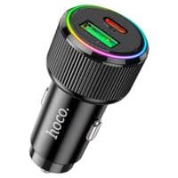 Автомобильное зарядное устройство HOCO NZ14A Guerrero PD20W+QC3.0 car charger Black