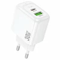 Сетевое зарядное устройство HOCO CS55A Surplus PD30W+QC3.0 charger White