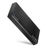 Карман внешний AXAGON USB-C 3.2 Gen 2 металлическая коробка для M.2 NVMe SSD THIN RIB (EEM2-GTR)