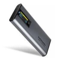 Кишеня зовнішня AXAGON USB-C 10Gbps metal box with info display for M.2 NVMe & SATA SSD (EEM2-SD2)